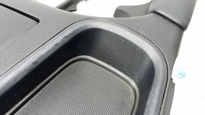 Lexus CT200h 14-17 black center console cup holder trim with cigarette lighter, scratches, needs cleaning