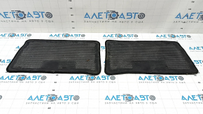 Set of fabric floor mats for Lexus CT200h 11-17, black, dry-cleanable, driver's side worn