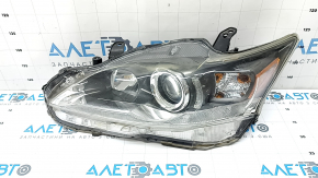 Left front headlight for Lexus CT200h, 12-17 halogen, polished