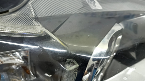 Right front headlight for Lexus CT200h, 12-17 halogen, polished