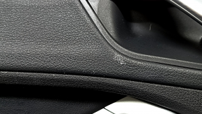 Front left door panel assembly for Audi Q3 83A 19-25, black, black leather insert, black leather armrest, chrome moldings, dents, needs cleaning