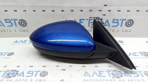 Right side mirror VW Jetta 19-23, 5+2 pins, BSM, heated, blue, chips, worn