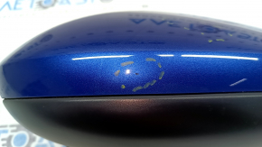 Right side mirror VW Jetta 19-23, 5+2 pins, BSM, heated, blue, chips, worn