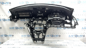 Torpedo front panel without AIRBAG Mercedes C-class W205 15-18 without projection, black, Luxury, for dry cleaning