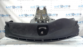 Torpedo front panel without AIRBAG Mercedes C-class W205 15-18 without projection, black, Luxury, for dry cleaning