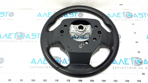 Lexus CT200h 14-17 steering wheel, black leather with gray stitching, scratches