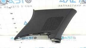 Rear pillar trim behind the left window, Audi Q3 83A 19-25, black, under the speaker, scratches