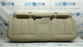 Rear seat cushion, 2nd row, BMW X3 G01 18-21, leather, beige, scratches, dents, dry-cleanable