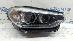 BMW X3 G01 18-21 Halogen+LED Front Right Headlight with Mounting