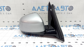 Right side mirror assembly for BMW X3 G01 18-24, 5-pin, turn signal, auto-dimming, silver