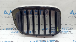 Radiator grill left BMW X3 G01 18-21 nostril, chrome frame + gray grille, butts