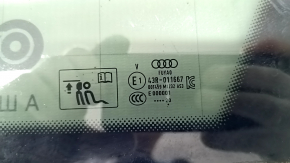 Rear right window, fixed glass, Audi Q3 83A 19-23, chrome, tinted