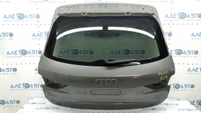 Bare tailgate with glass, Audi Q3 83A, 19-25 tinted, graphite LX7G, with trapezoid and leash, scratches on glass, bumps