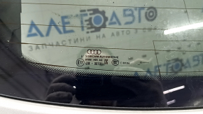 Bare tailgate with glass, Audi Q3 83A, 19-25 tinted, graphite LX7G, with trapezoid and leash, scratches on glass, bumps
