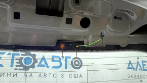 Bare tailgate with glass, Audi Q3 83A, 19-25 tinted, graphite LX7G, with trapezoid and leash, scratches on glass, bumps