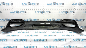 Audi Q3 83A 19-21 rear bumper lip, black chrome, matte, S-Line, dents, scratches