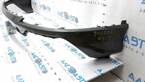 Bare rear bumper, lower part, Audi Q3 83A 19-23 S-Line, graphite, scratches, pressed, crack