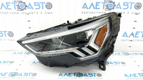 Left front headlight assembly for Audi Q3 83A 19-25 LED with signature DRL, sand