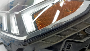 Left front headlight assembly for Audi Q3 83A 19-25 LED with signature DRL, sand