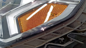 Left front headlight assembly for Audi Q3 83A 19-25 LED with signature DRL, sand