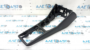 Upper center console trim for Audi Q3 83A 19-25, black, with backlight
