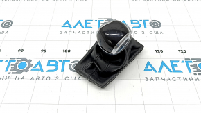 Audi Q3 83A 19-25 automatic transmission knob, black leather with chrome, scratches