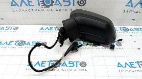 Left side mirror assembly for Audi Q3 83A 19-25, 10+2 pins, turn signal, heated, BSM, auto-folding, graphite, scratches