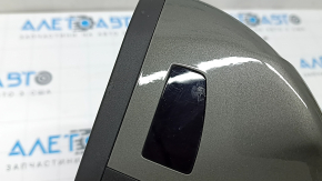 Left side mirror assembly for Audi Q3 83A 19-25, 10+2 pins, turn signal, heated, BSM, auto-folding, graphite, scratches