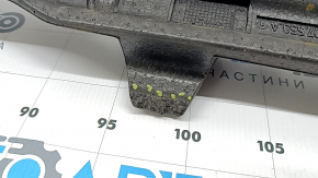 The front bumper absorber of the Audi Q3 83A 19-25 has broken fasteners and is dented.