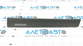 Lower right front panel trim for Audi Q3 83A 19-25, dark aluminum, quattro, scratches, broken fasteners