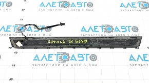 Audi Q3 83A 19-25 black front outer door sill trim with backlight, S-Line, chrome, worn