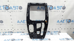 BMW X3 G01 18-21 black center console trim, dark oak Perlglanz Chrome insert, blistered paint, nicks, scratches