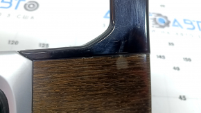 BMW X3 G01 18-21 black center console trim, dark oak Perlglanz Chrome insert, blistered paint, nicks, scratches