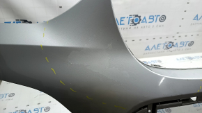 Bare front bumper BMW X3 G01 18-21 for parking sensors, without a camera, silver, broken, sand, broken fasteners