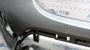 Bare front bumper BMW X3 G01 18-21 for parking sensors, without a camera, silver, broken, sand, broken fasteners