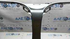 Bare front bumper BMW X3 G01 18-21 for parking sensors, without a camera, silver, broken, sand, broken fasteners
