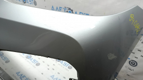 Bare front bumper BMW X3 G01 18-21 for parking sensors, without a camera, silver, broken, sand, broken fasteners