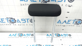 Rear center headrest, 2nd row, Audi Q3 83A 19-25, black leather with black stitching