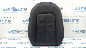 Audi Q3 83A 19-25 driver's seat back upholstery, black leather with black stitching, heated, dry-cleanable