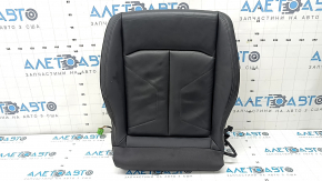 Audi Q3 83A 19-25 passenger seat cushion upholstery, black leather with black stitching, heated, dented, scratched