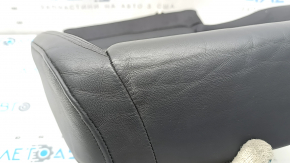 Audi Q3 83A 19-25 passenger seat cushion upholstery, black leather with black stitching, heated, dented, scratched
