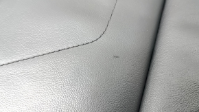 Audi Q3 83A 19-25 passenger seat cushion upholstery, black leather with black stitching, heated, dented, scratched
