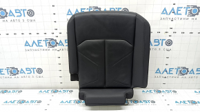 Right rear seat cushion for Audi Q3 83A 19-25, black leather with black stitching, scratches