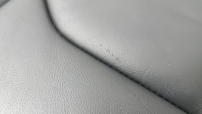 Right rear seat cushion for Audi Q3 83A 19-25, black leather with black stitching, scratches