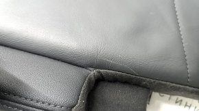 Right rear seat cushion for Audi Q3 83A 19-25, black leather with black stitching, scratches
