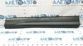 Lower front left door trim for Audi Q3 83A 19-23 S-Line, gray molding, scratches