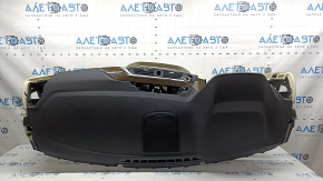 Front dashboard with AIRBAG BMW X3 G01 18-21 black and beige, without projection, with overlays and a central deflector, swollen varnish