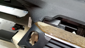 Front dashboard with AIRBAG BMW X3 G01 18-21 black and beige, without projection, with overlays and a central deflector, swollen varnish