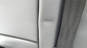 Rear seat backrest, 2nd row, left, Audi Q3 83A 19-25, with frame, black leather with black stitching, with armrest, with black seat belt, dent