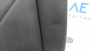 Backrest of the rear row of seats, 2nd row, right, Audi Q3 83A 19-25 with frame, black leather with black stitching, dent